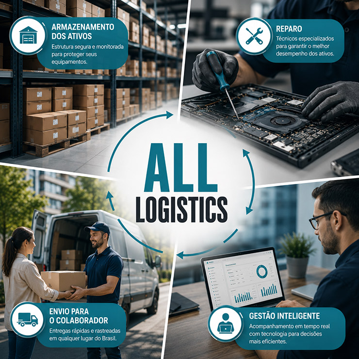 ALL Logistics para gestão de ativos de TI