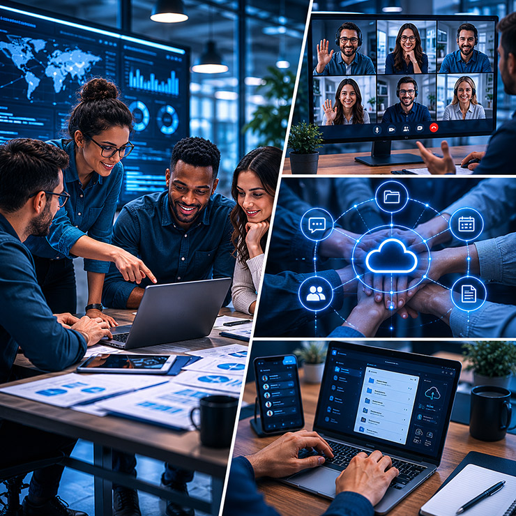 Colaboração e Telefonia IP corporativa