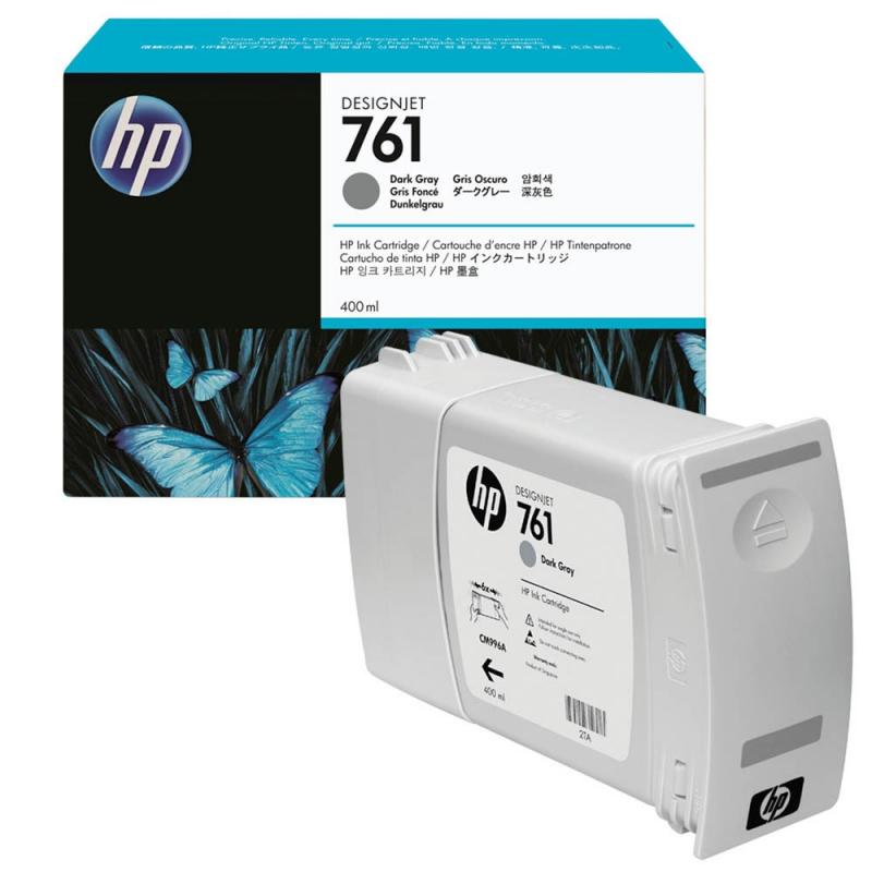 HP(Inc.) 761 インクカートリッジ 400ml ダークグレー CM996A-